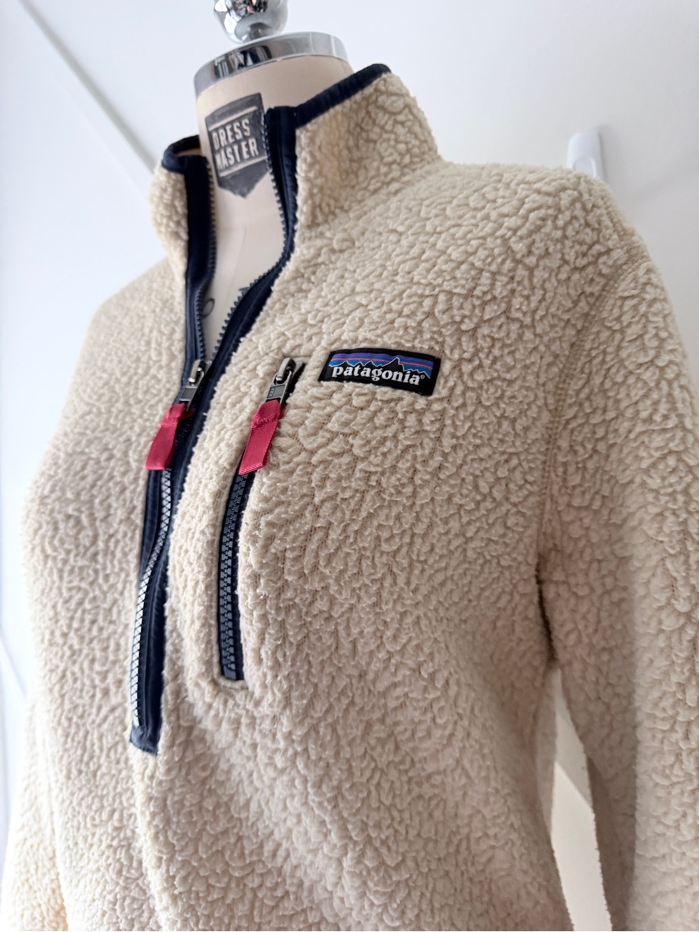 Patagonia Classic Retro Pile 1/4 Zip Fleece Pullover Women’s XXS Cream Sherpa - Picture 5 of 13